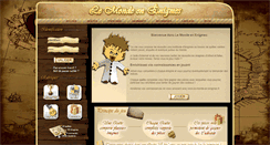 Desktop Screenshot of le-monde-en-enigmes.fr